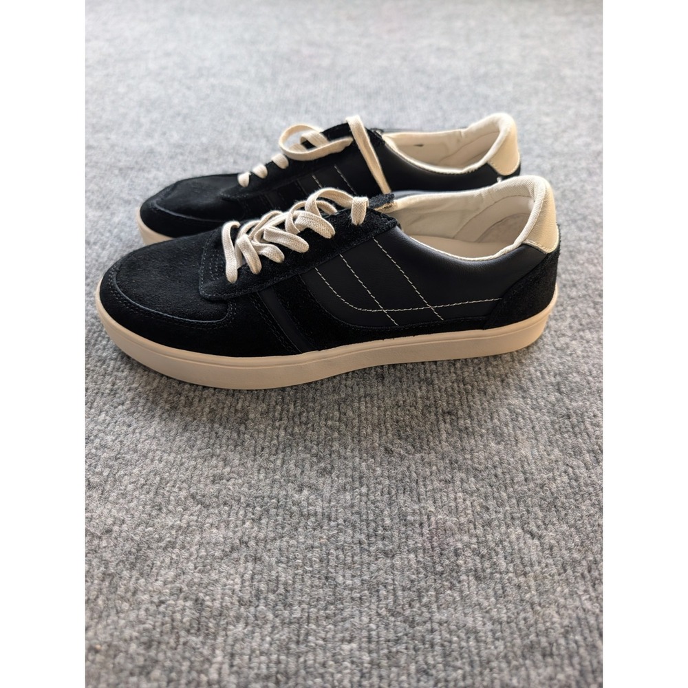 Revitalign Women's Size 8 D Black Leather Suede Orthotic Sneakers Shoes